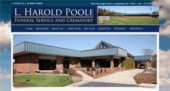 Desktop Screenshot of poolefuneral.com