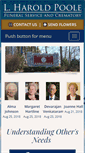 Mobile Screenshot of poolefuneral.com